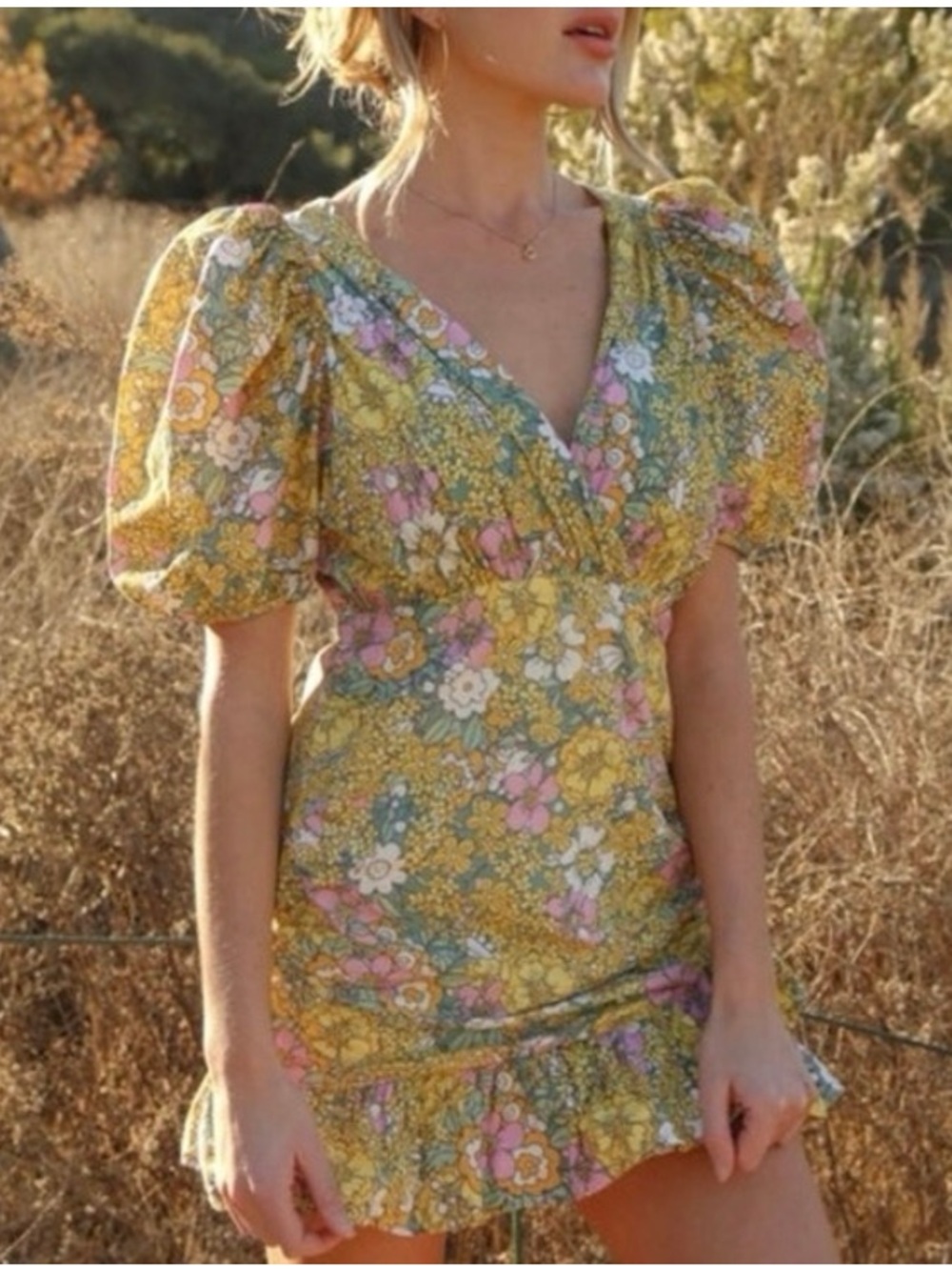 Anthropologie Rahi Petra Floral Mini Dress